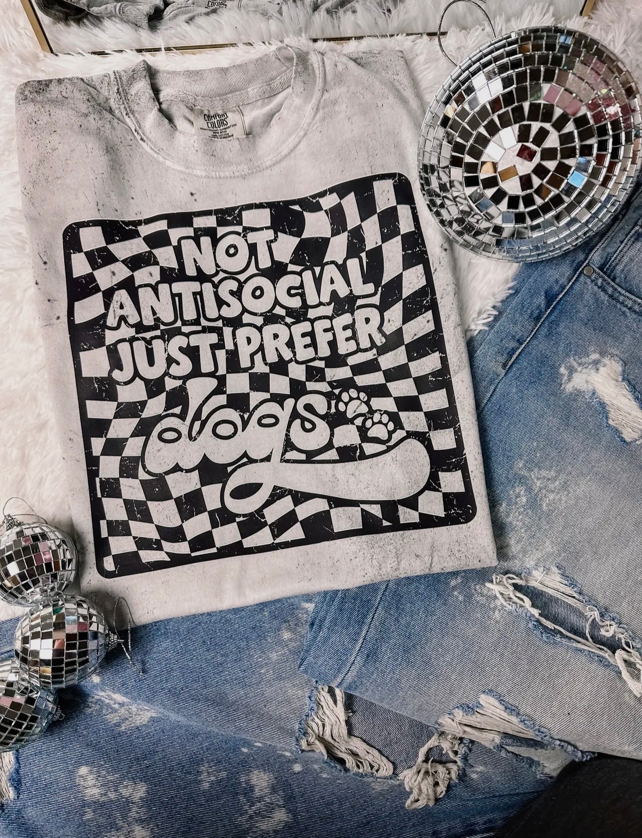Not Antisocial, Just Prefer Dogs Tee