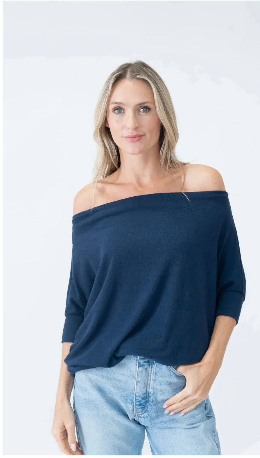 Short Sleeve Anywhere Top - Navy