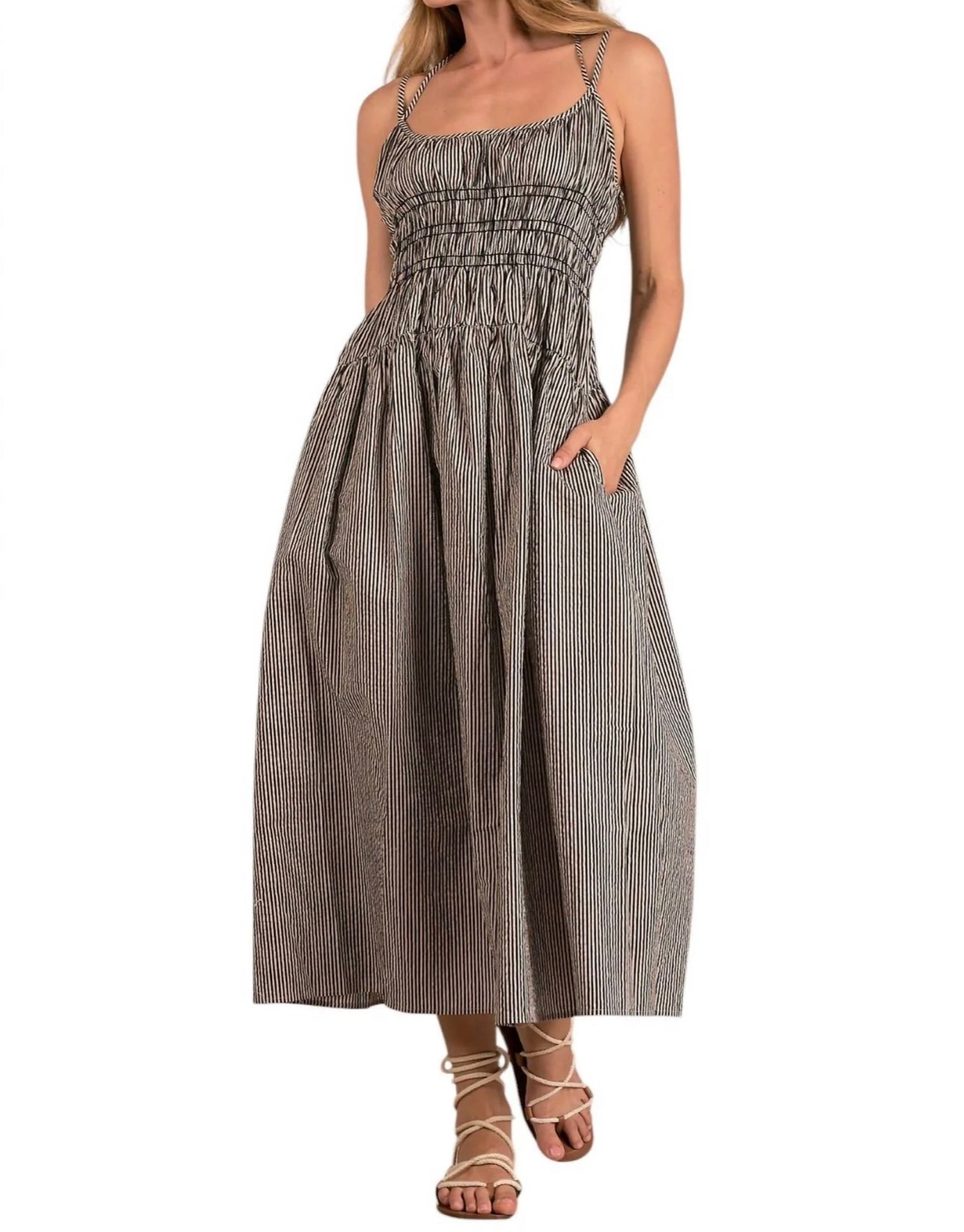 Stripe Maxi Dress
