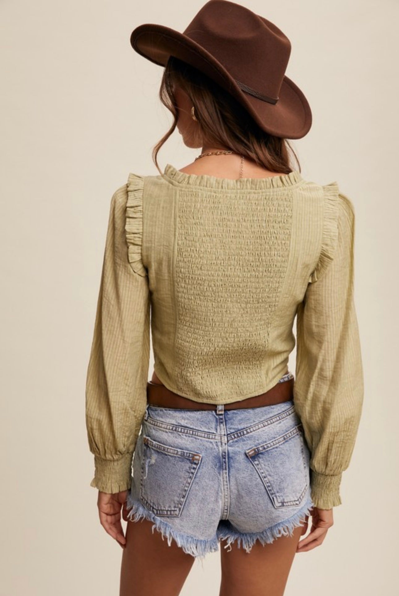 Ruffle & Lace Corset Top