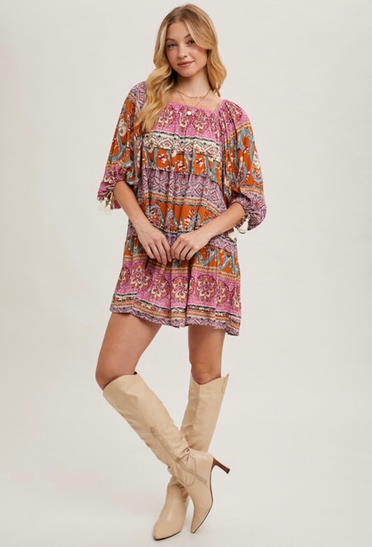 Paisley Boho Dress
