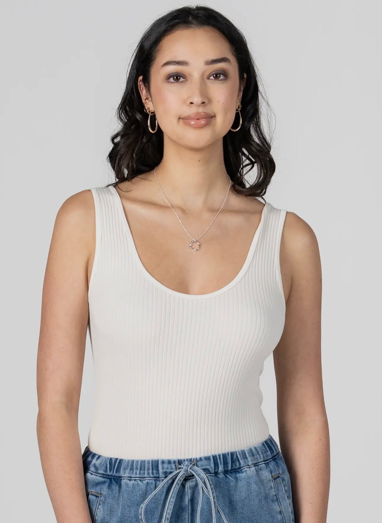 One Size Bamboo Ribbed Seamless Tanks - multiple colors