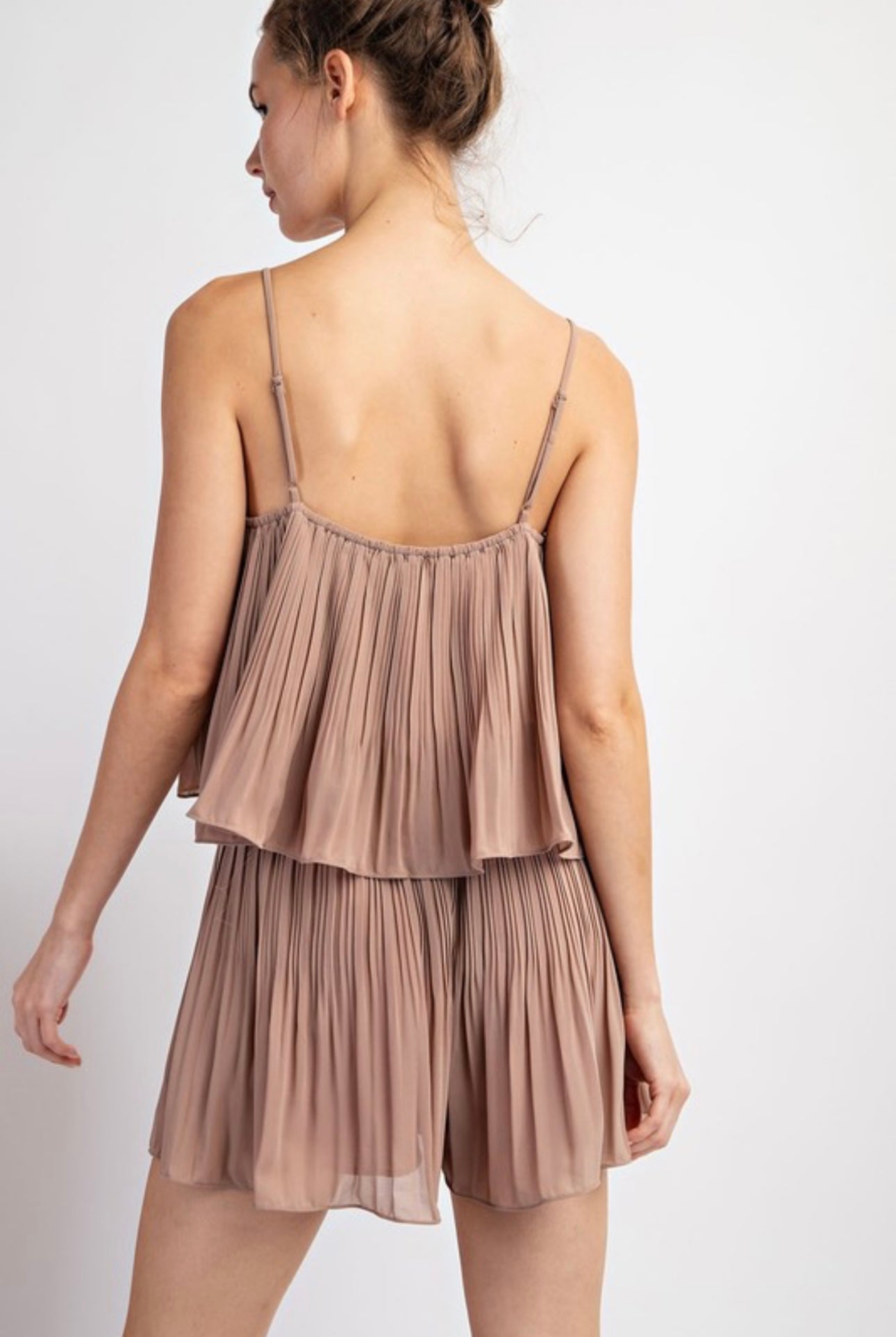 Pleated Romper