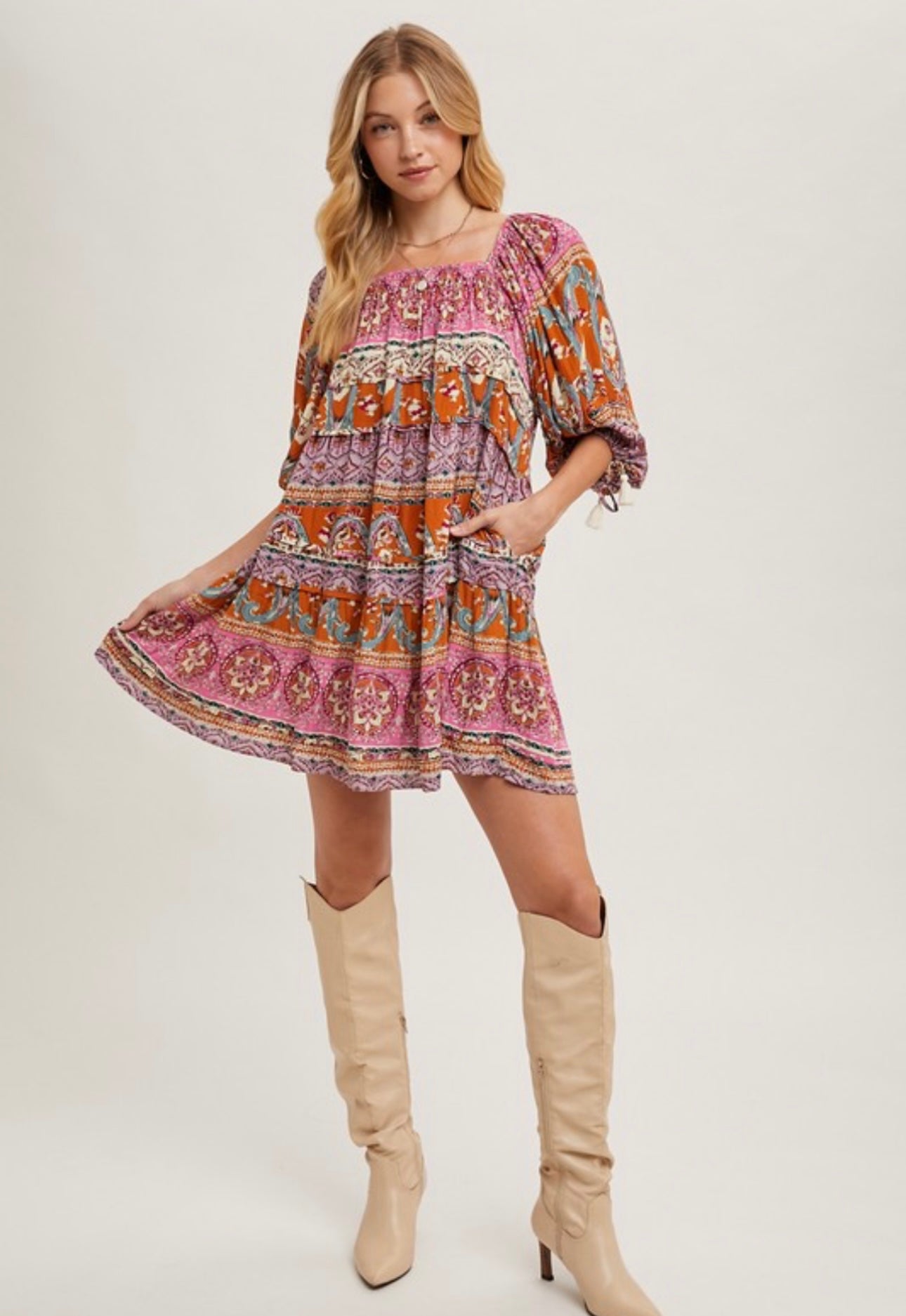 Paisley Boho Dress