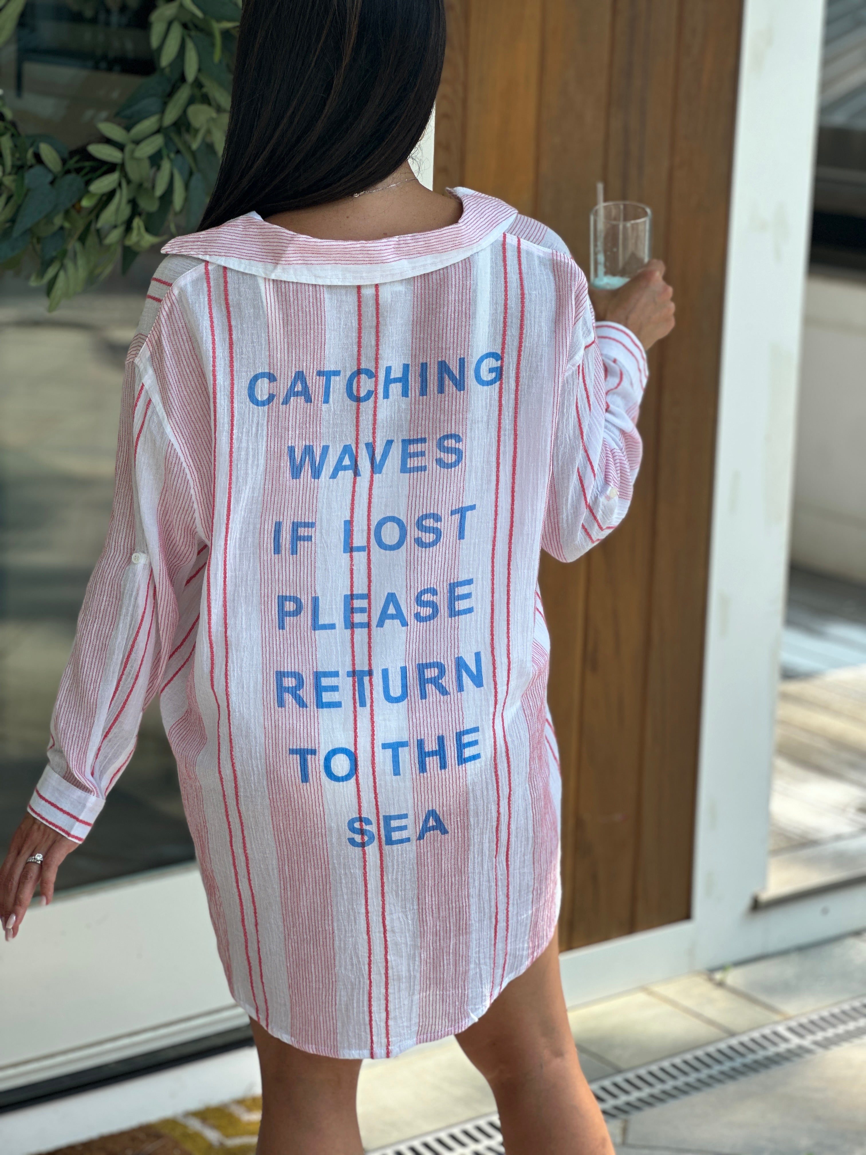 Catching Waves Beach Shirt