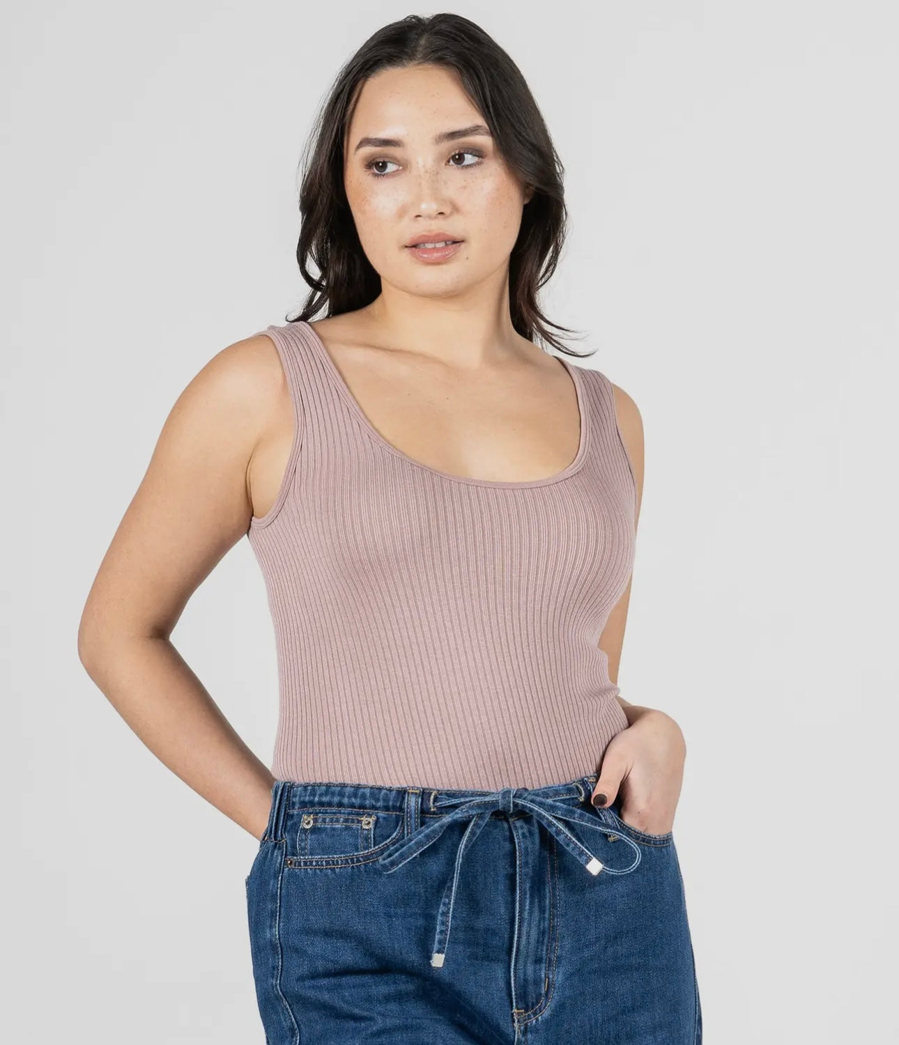 One Size Bamboo Ribbed Seamless Tanks - multiple colors