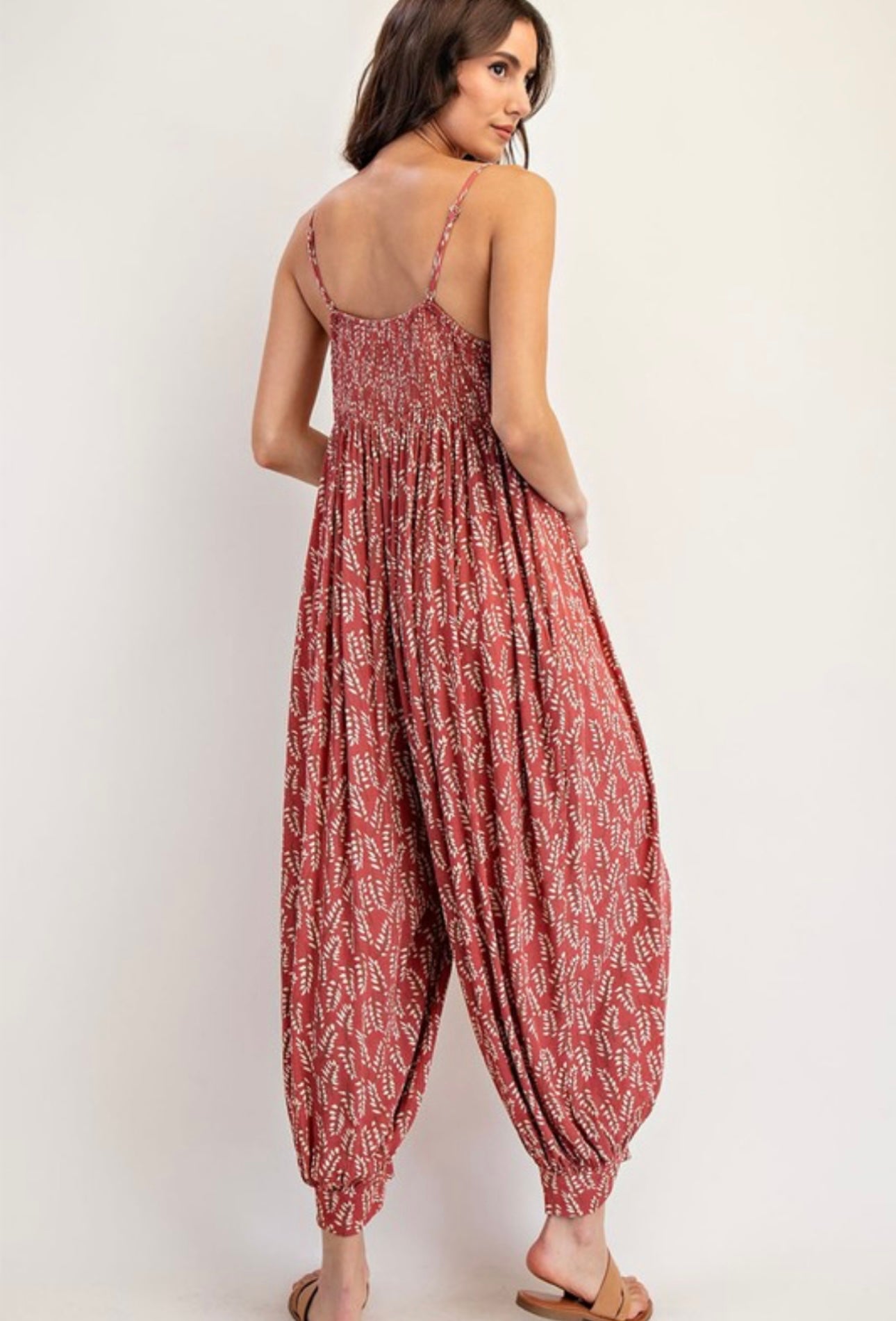 Boho Leaf Jumpsuit
