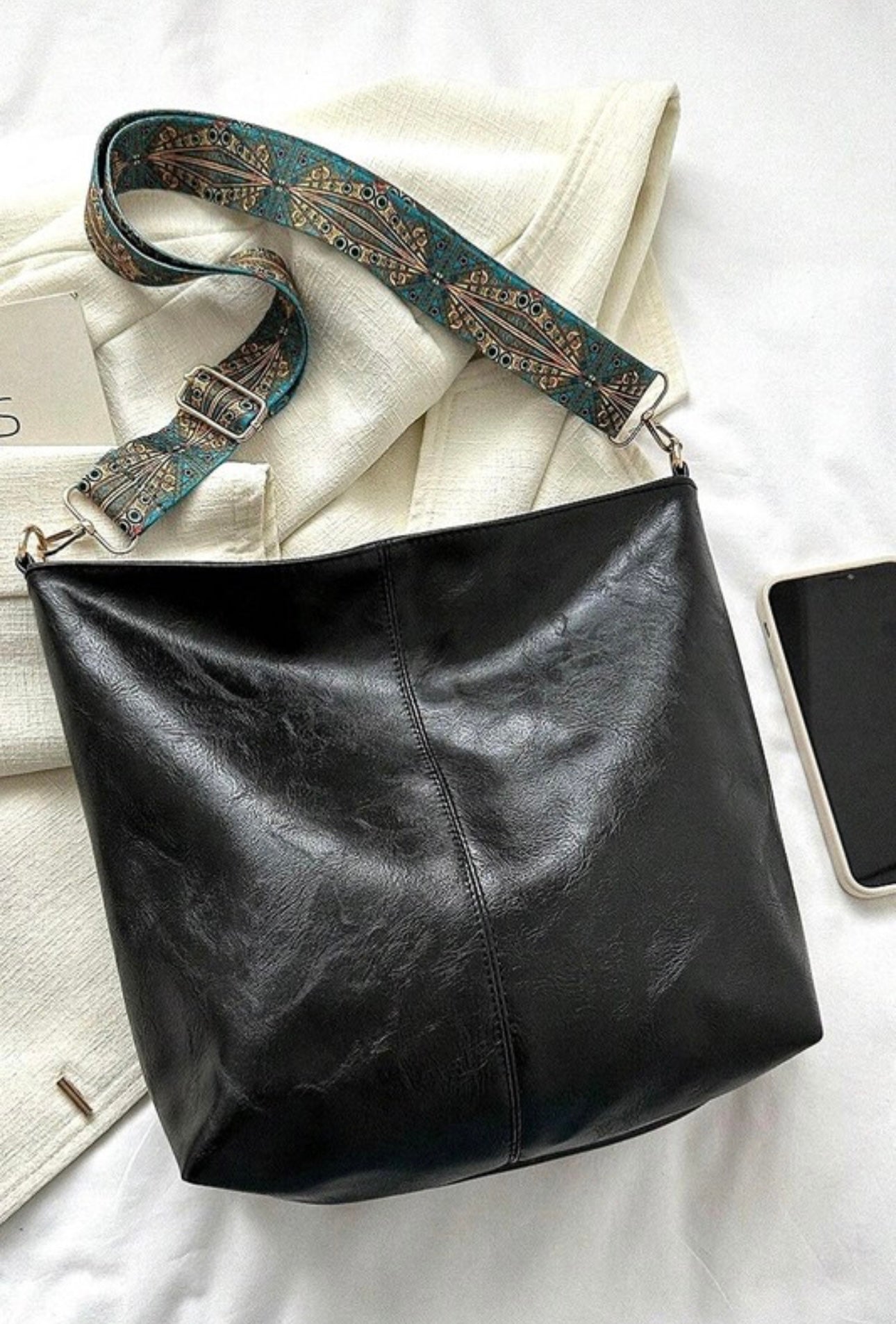 Vegan Leather Shoulder Bag