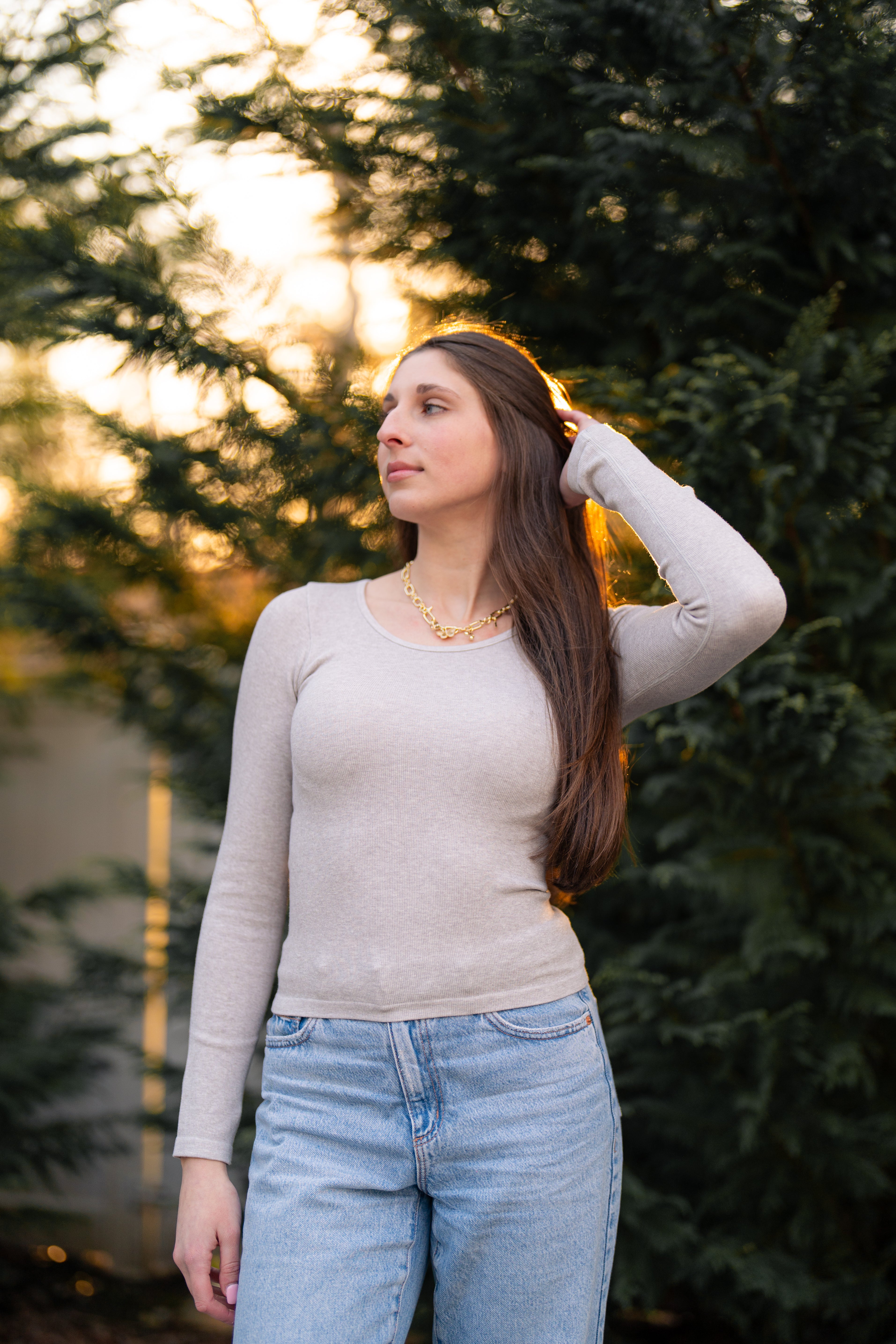 Grey Seamless Long Sleeve