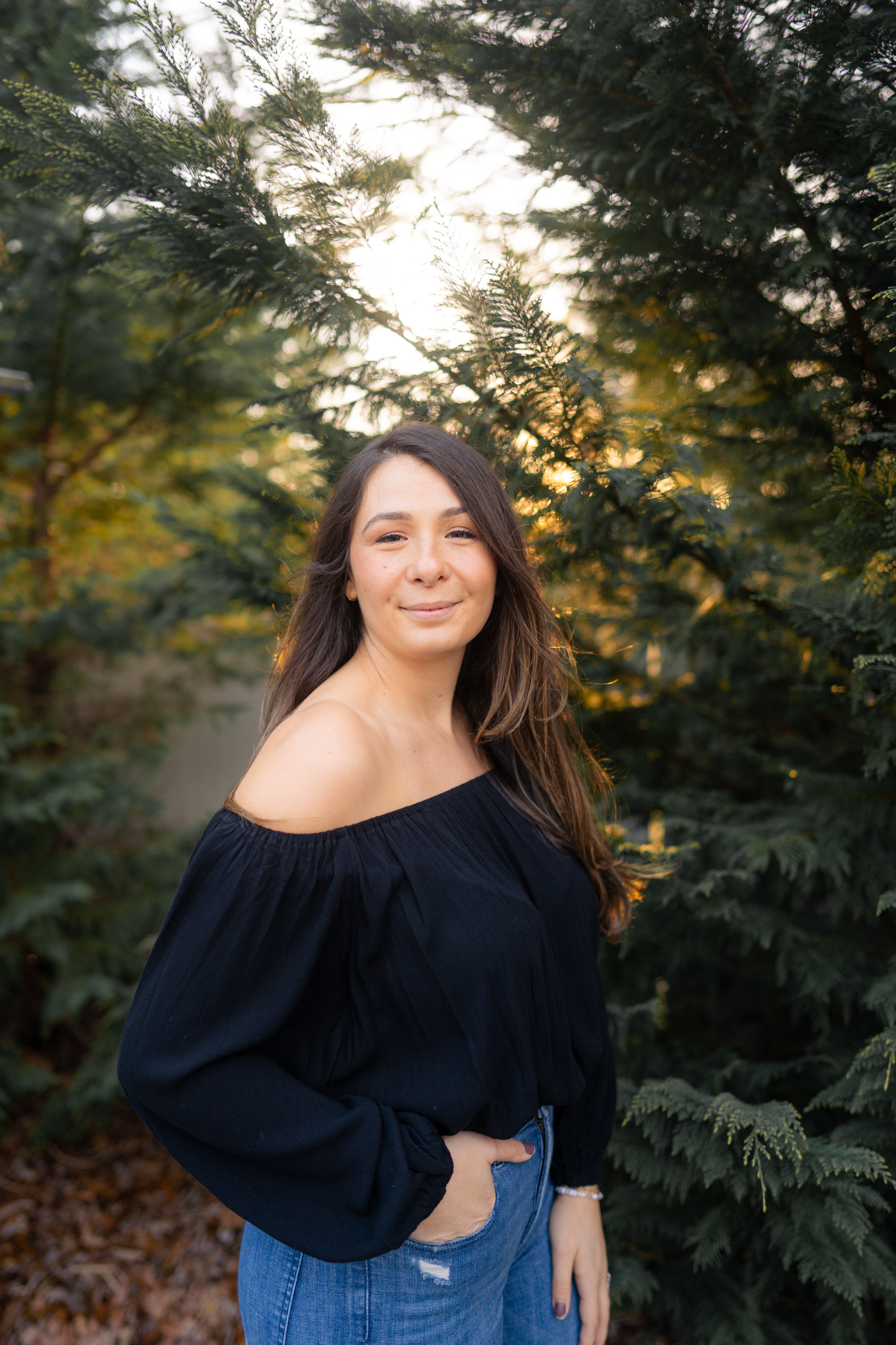 Toni Black Off Shoulder Top