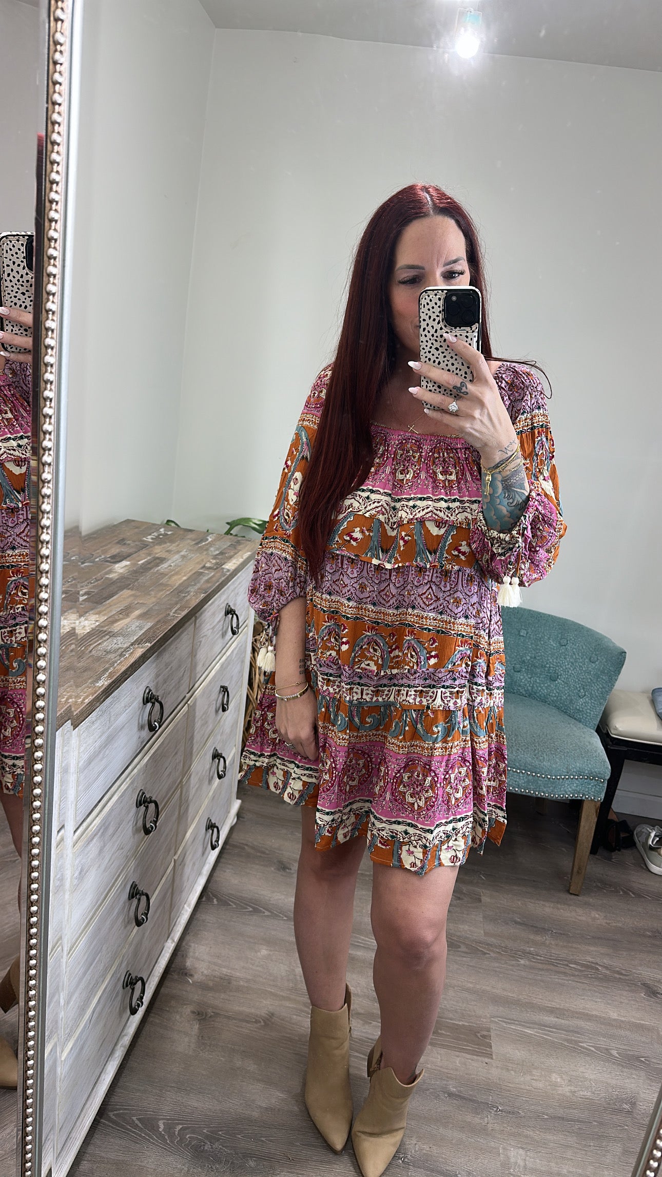 Paisley Boho Dress