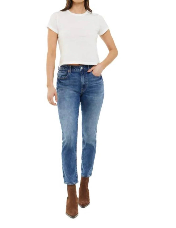 Acid Wash Straight Leg Jean