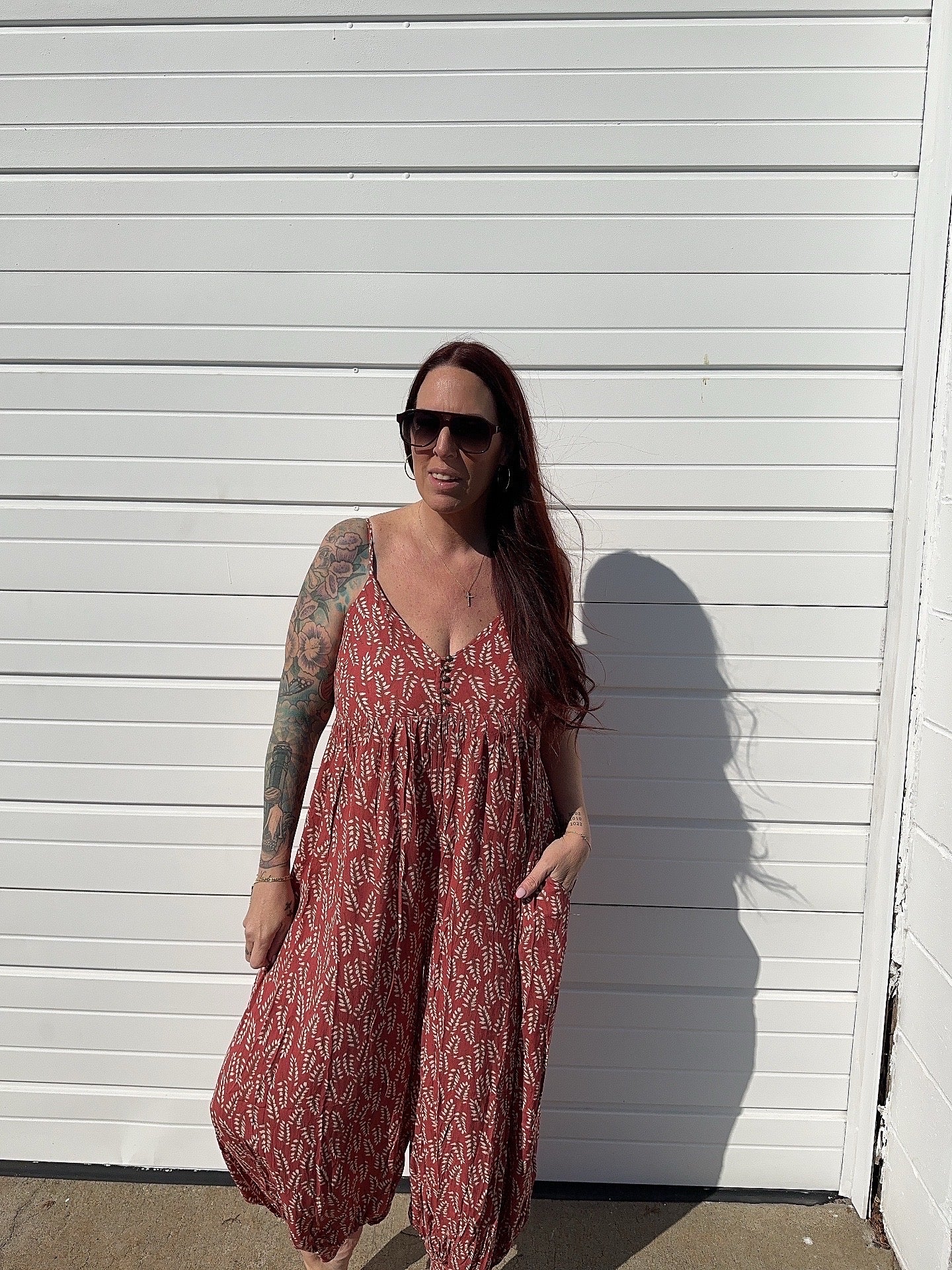 Boho Leaf Jumpsuit