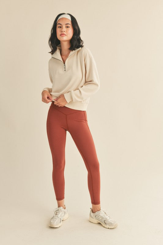 Super Soft Half Zip Pullover - CREAM