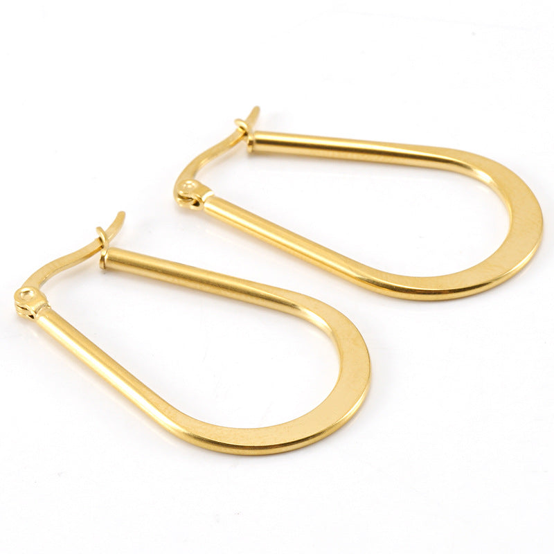 Horseshoe Hoop Earrings