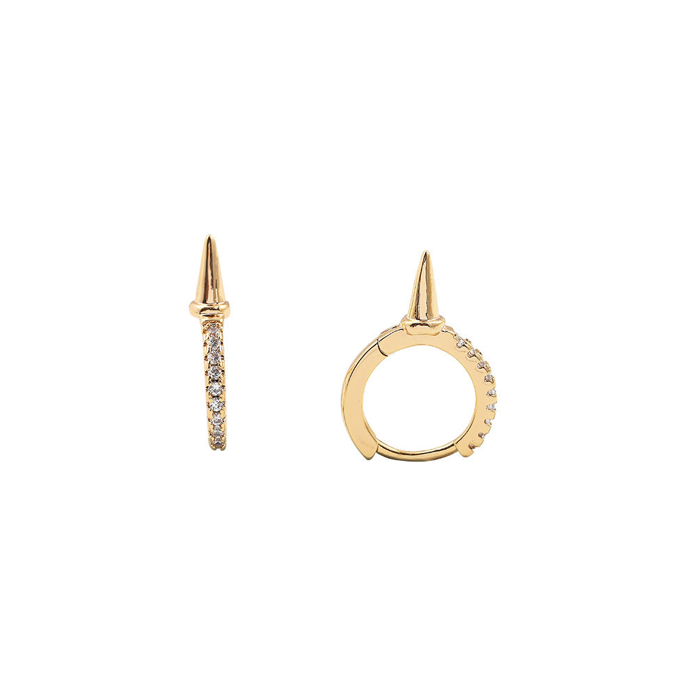 Diamond Studded Single Spike Earring