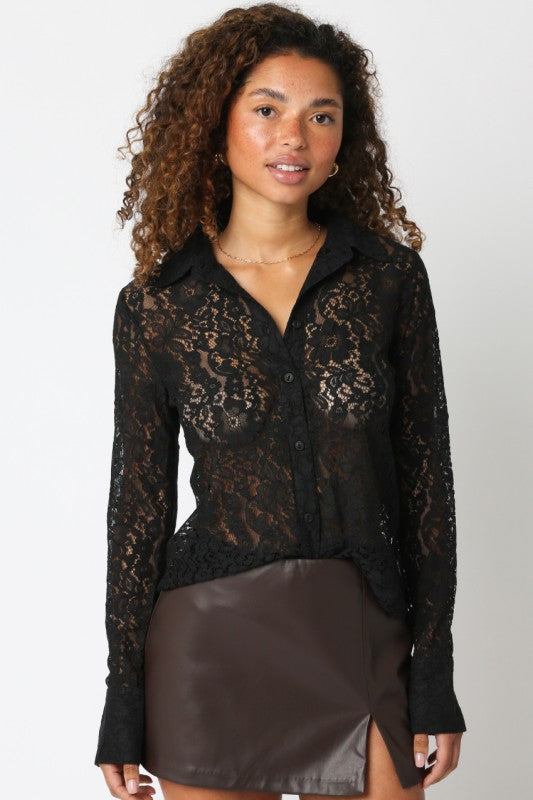 Chelsea Laced Button Front Shirt