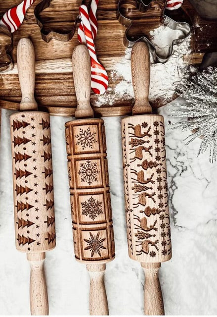 Christmas Embossed Rolling Pins