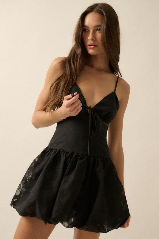 Floral Burnout Bubble Dress