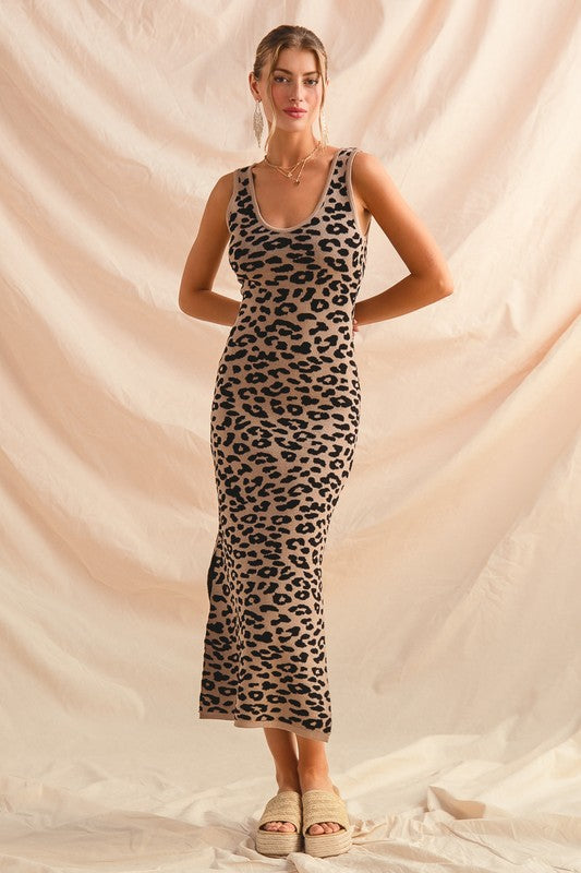 Leopard Knit Dress