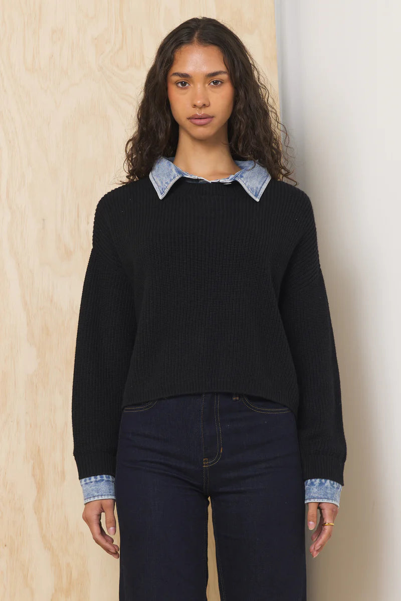Black & Denim Sweater