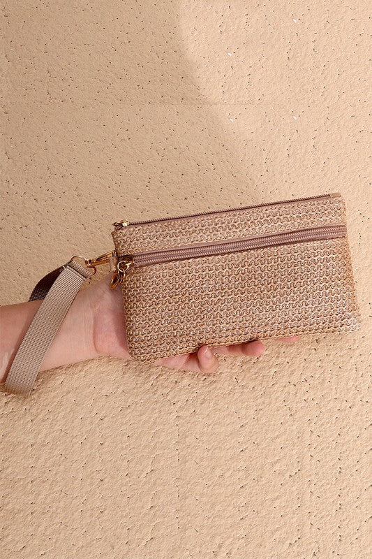 Boho Woven Wristlet