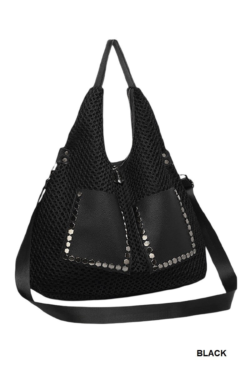 Retro Vintage Mesh Tote Bag