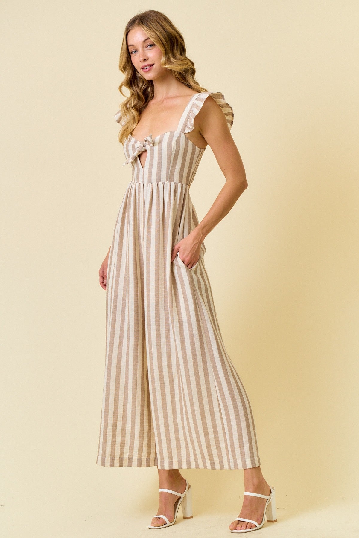 Stripe Wide Leg Jumpsuit