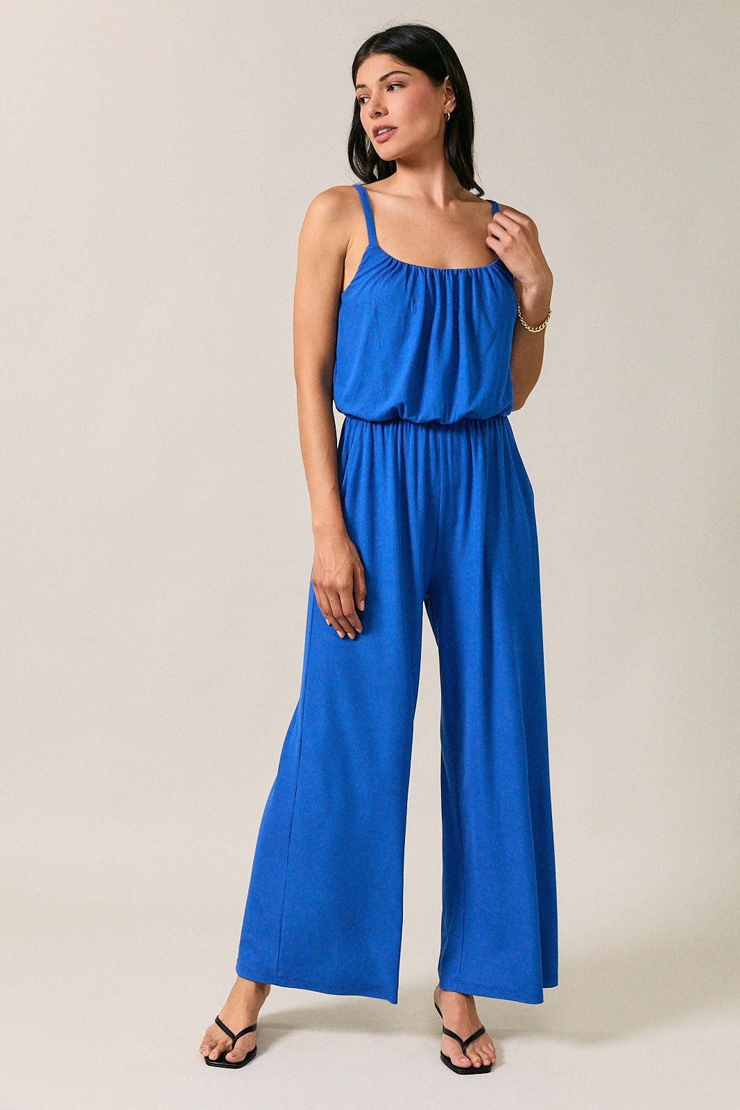Cobalt Wide Leg Jumpsuit