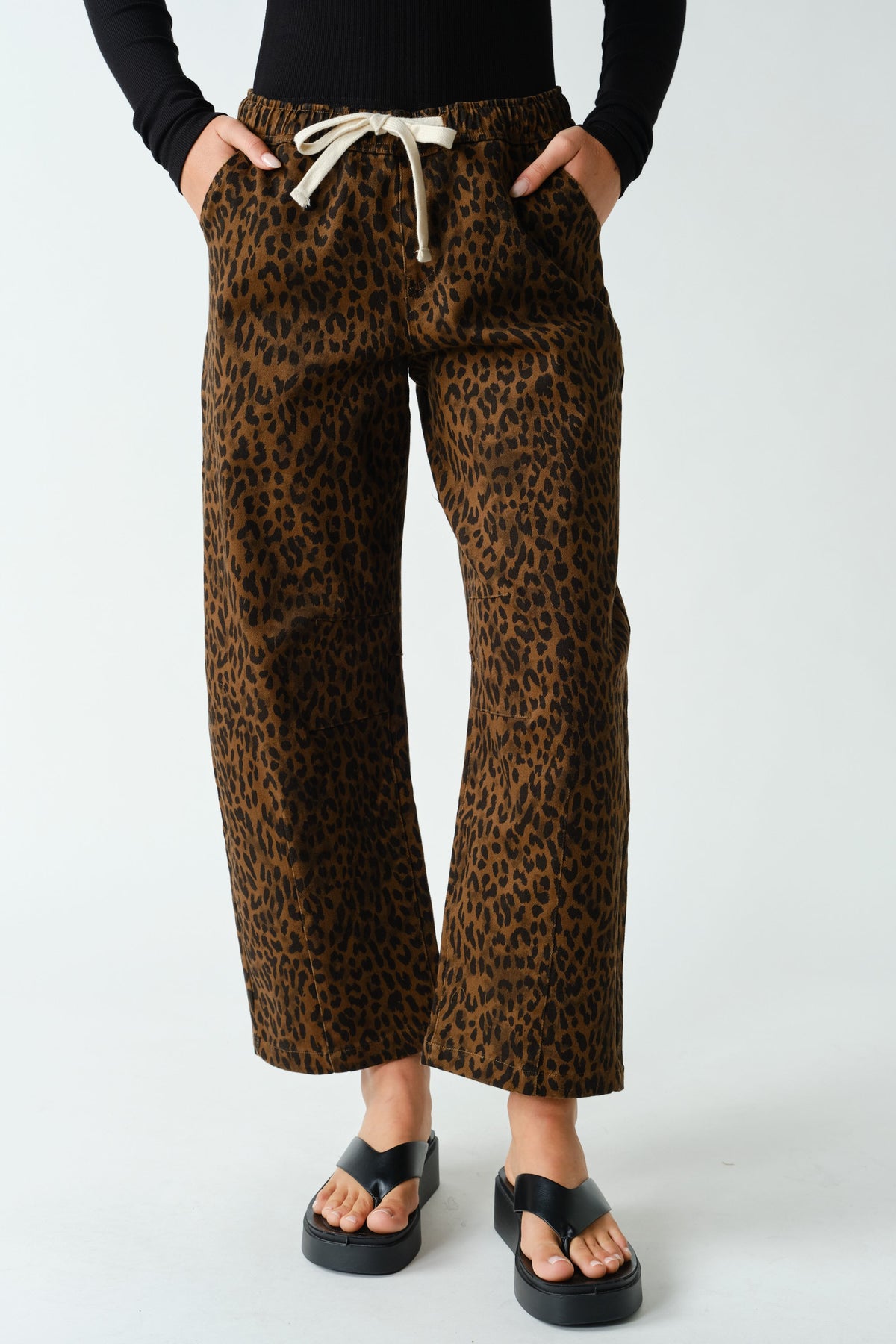 Leopard Wide Leg Pants
