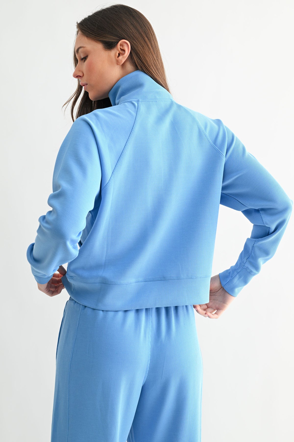 Luxe Ribbed 1/4 Zip Pullover