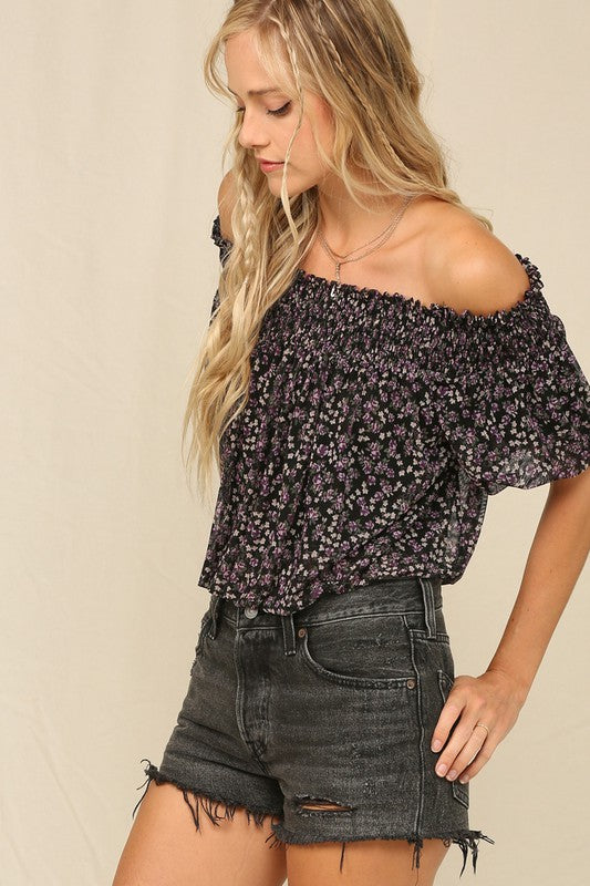 Floral off the Shoulder Top