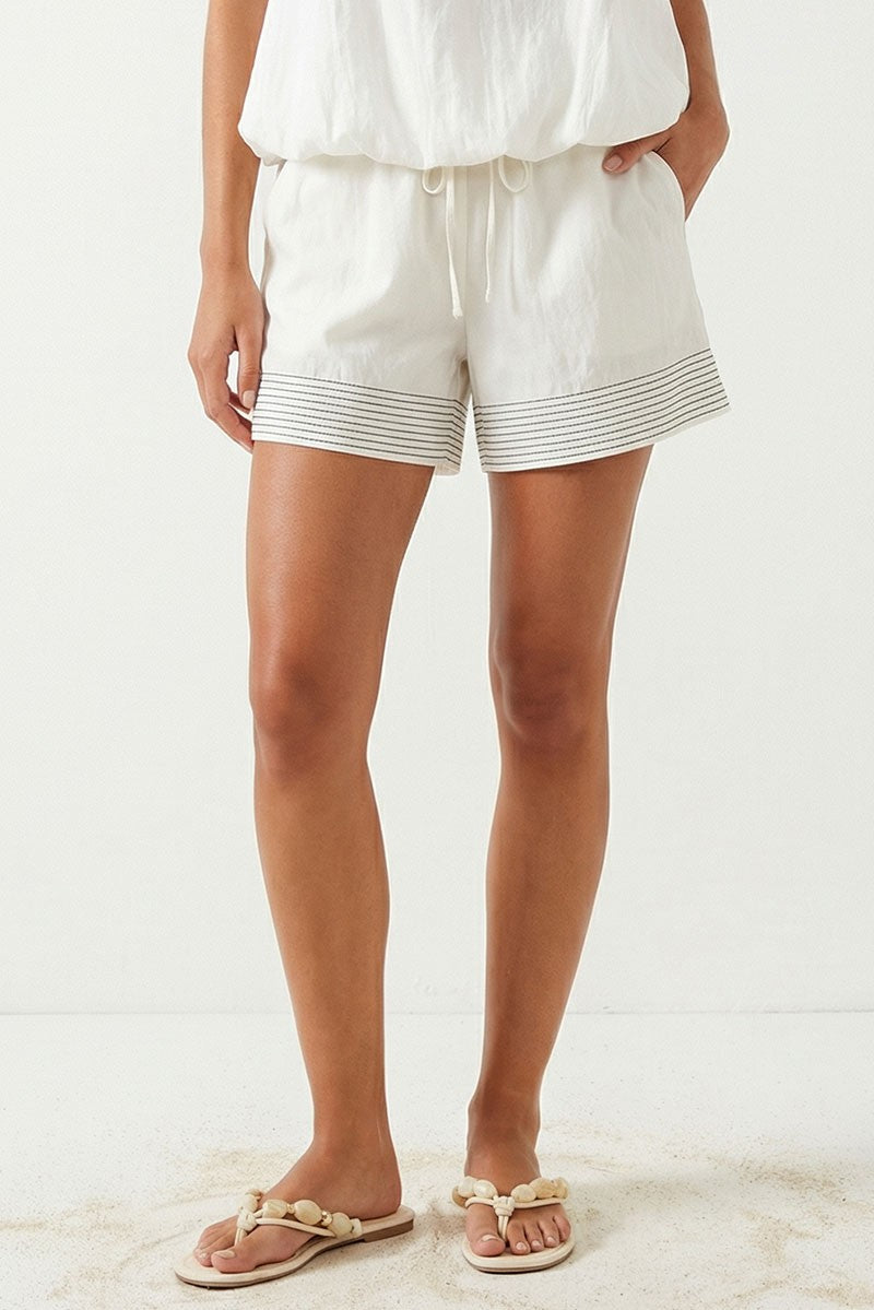 Contrast Rope Detail Sleeveless Top & Short Set