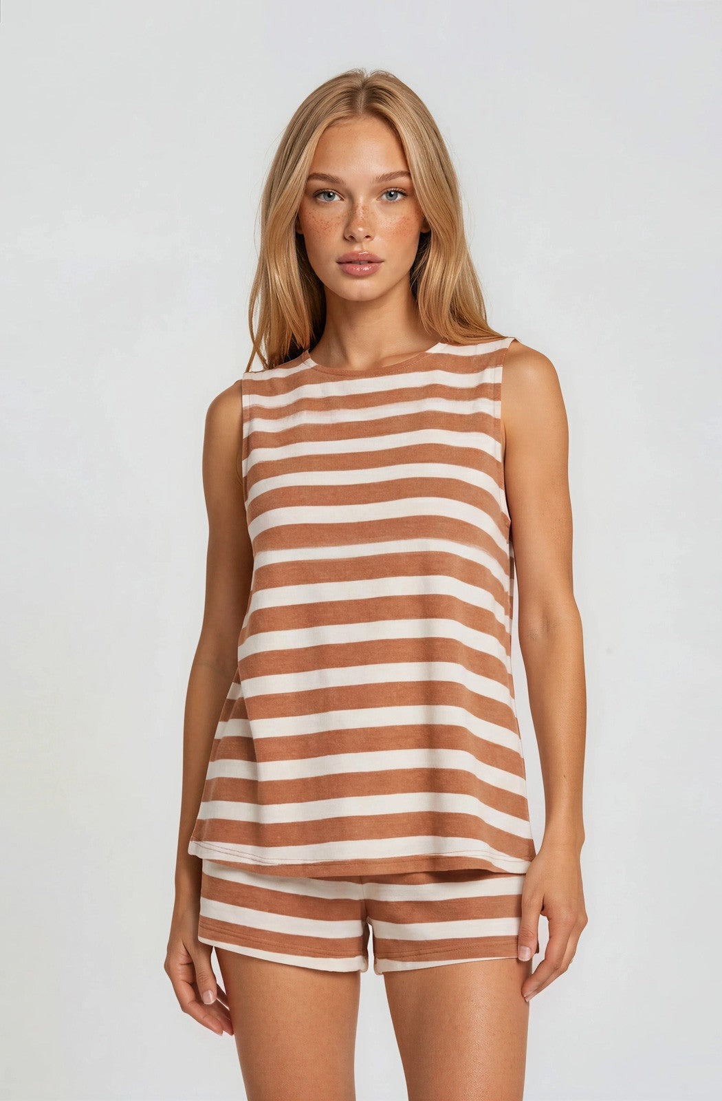 Apricot Stripe Set