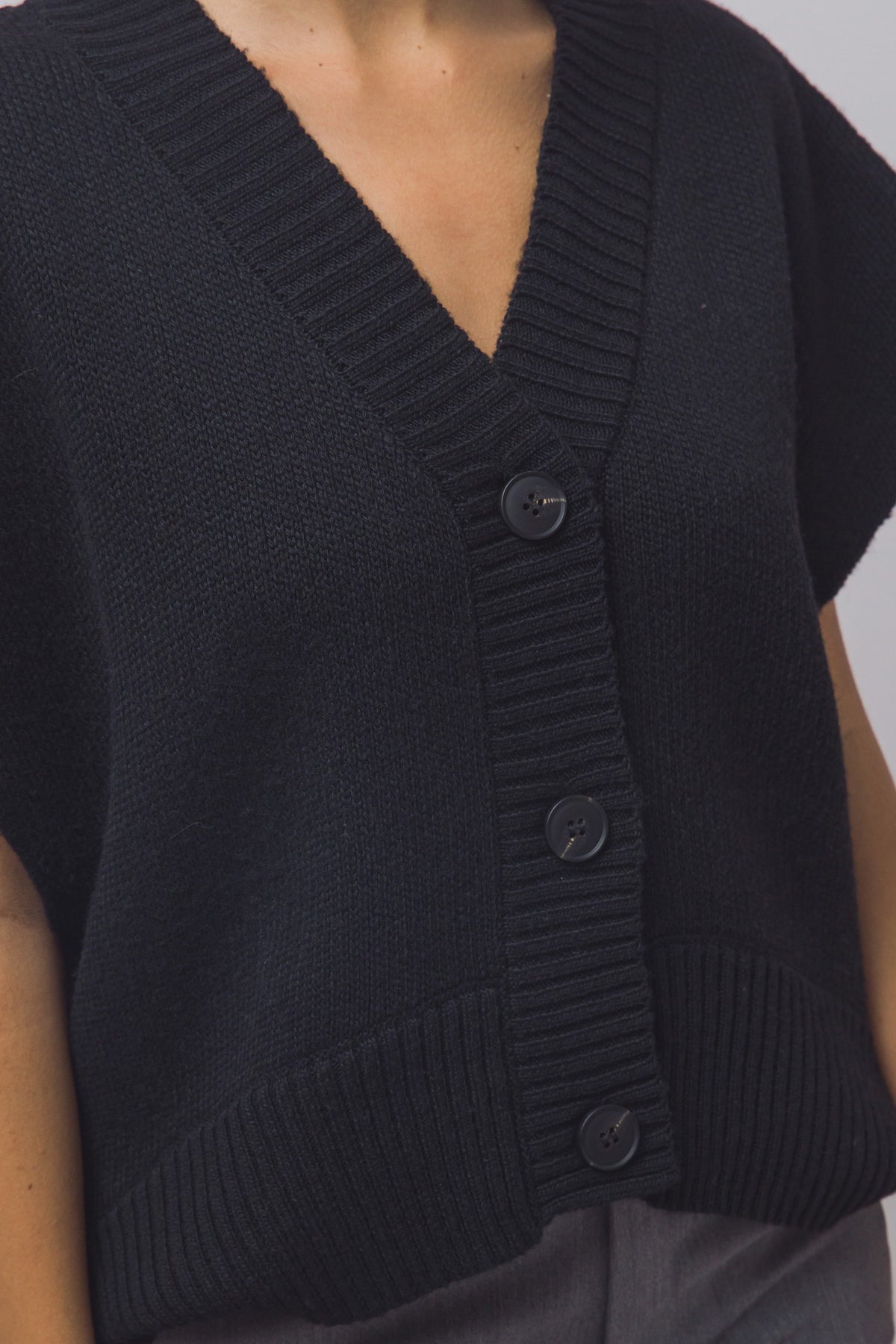 Black Sweater Vest