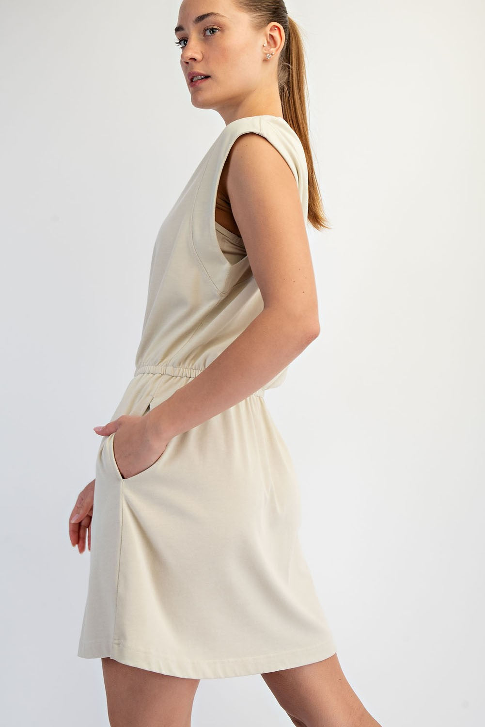 Taupe Mineral Washed Dress