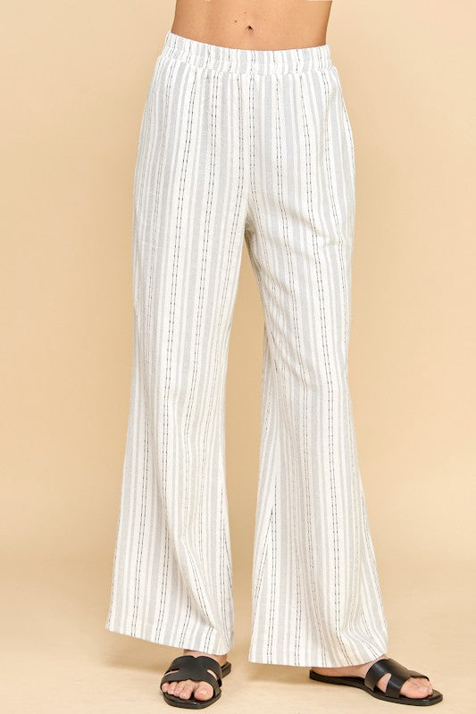 Striped Flare Pants