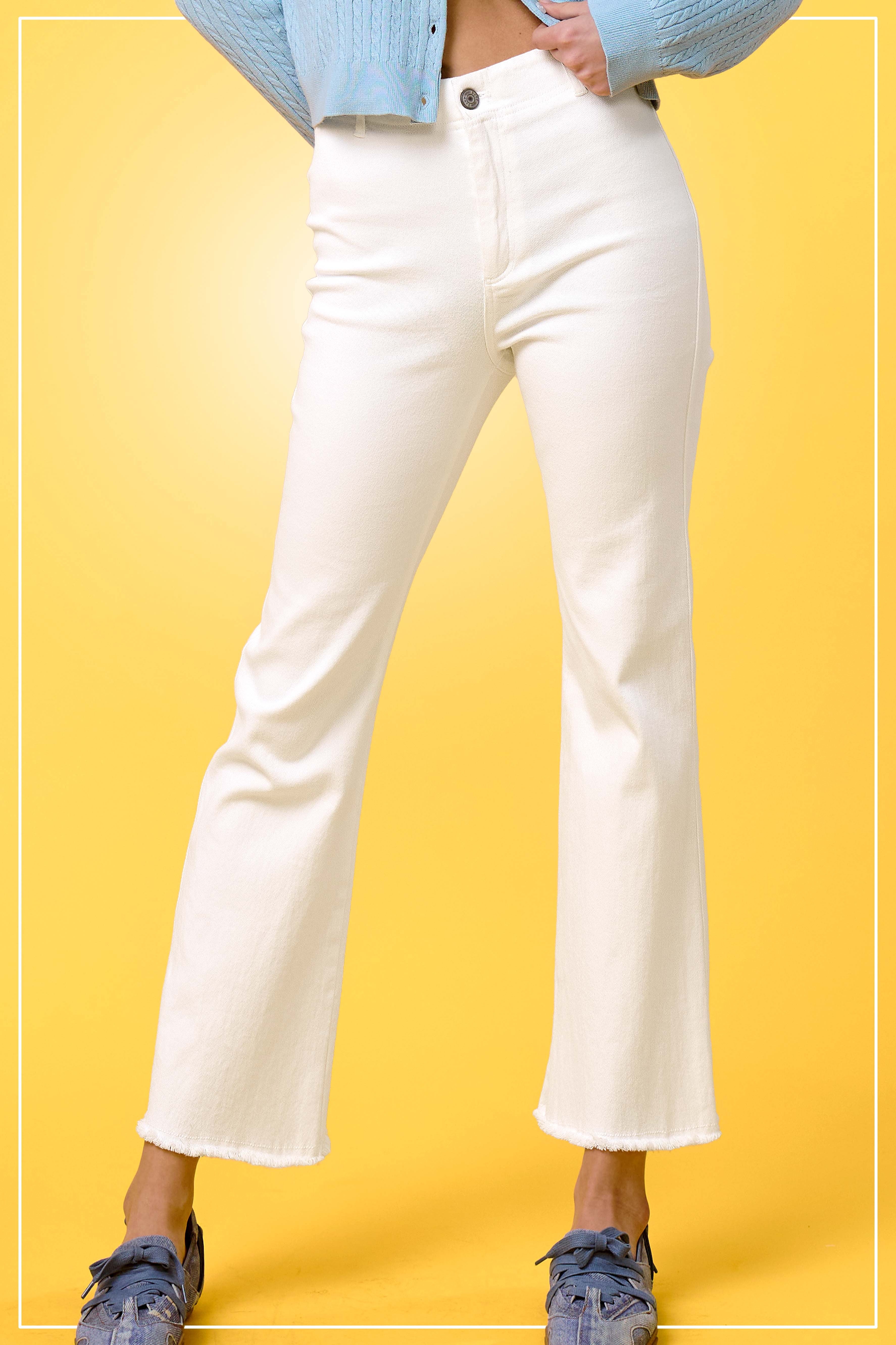 White Soft Washed Pants