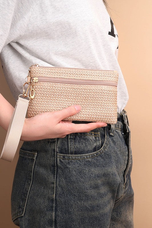 Boho Woven Wristlet