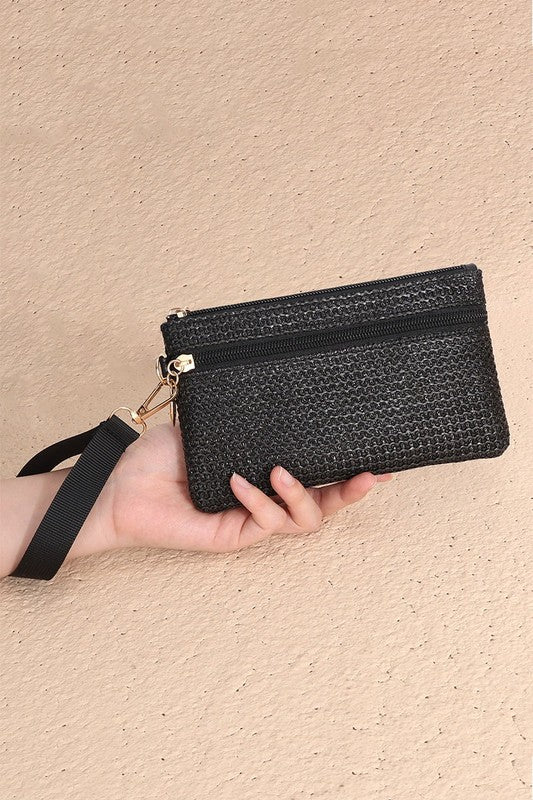 Boho Woven Wristlet