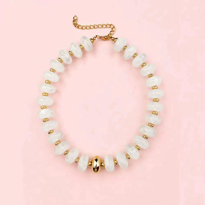 Golden Cordelia Rondelle Necklaces