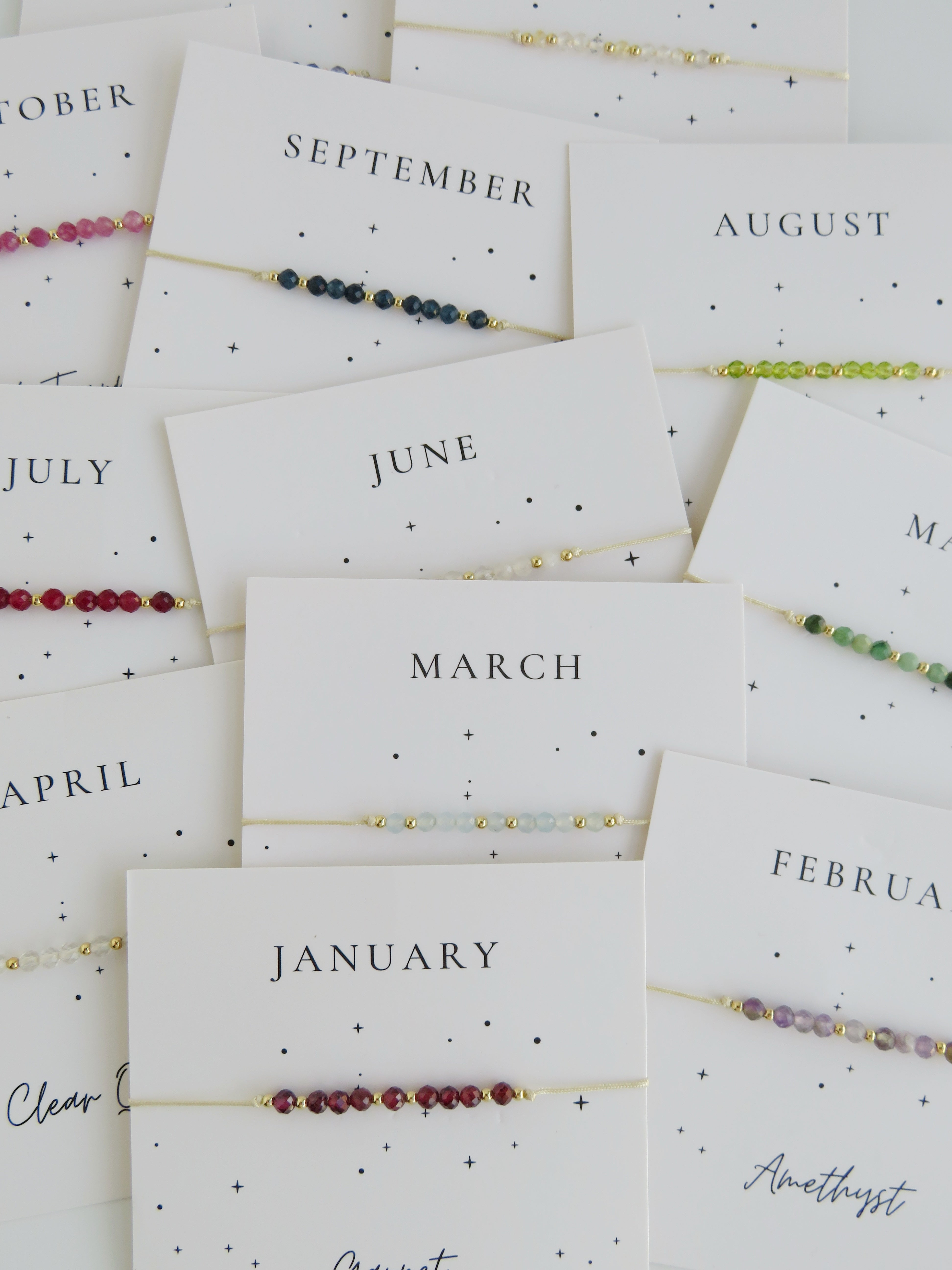 Crystal Birthstone Bracelets