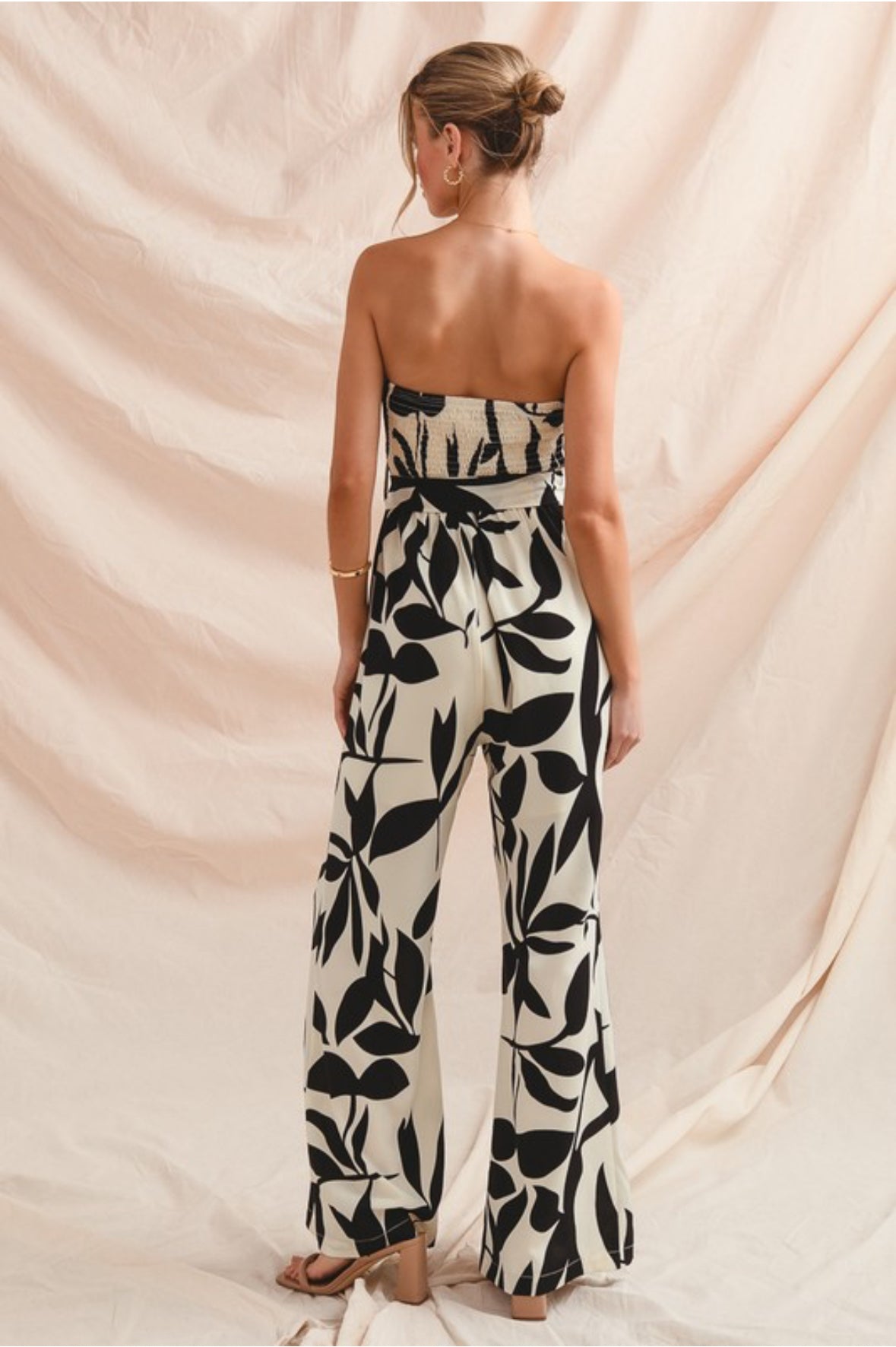 Strapless Printed Jumpsuit