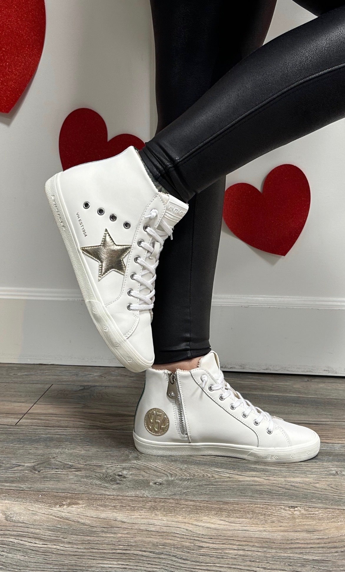 Vintage Havana Gold Star High Tops