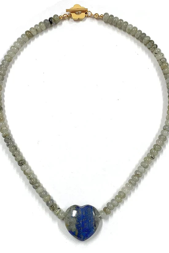 Sag Harbor Beaded Heart Necklace