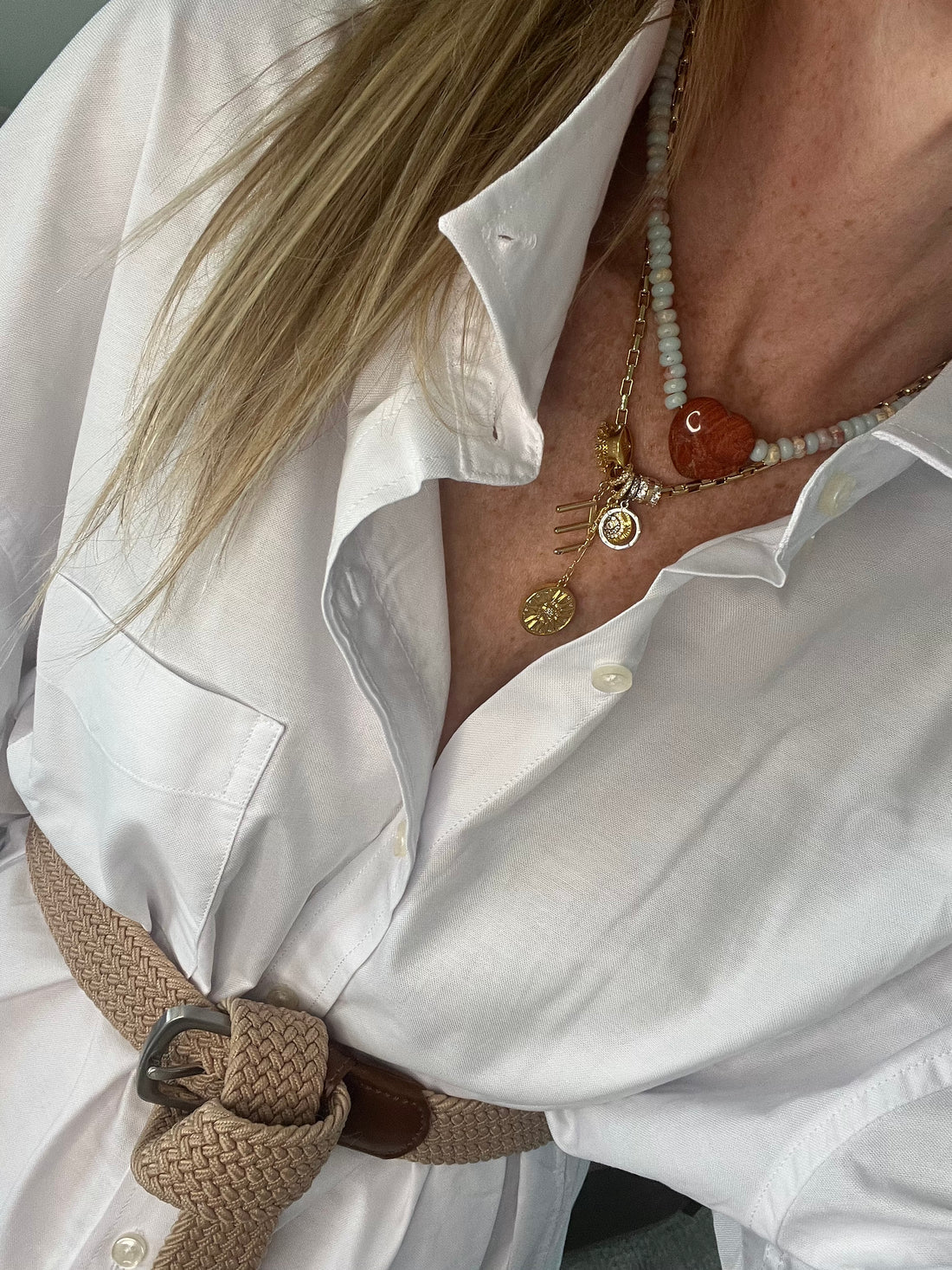 Sag Harbor Beaded Heart Necklace