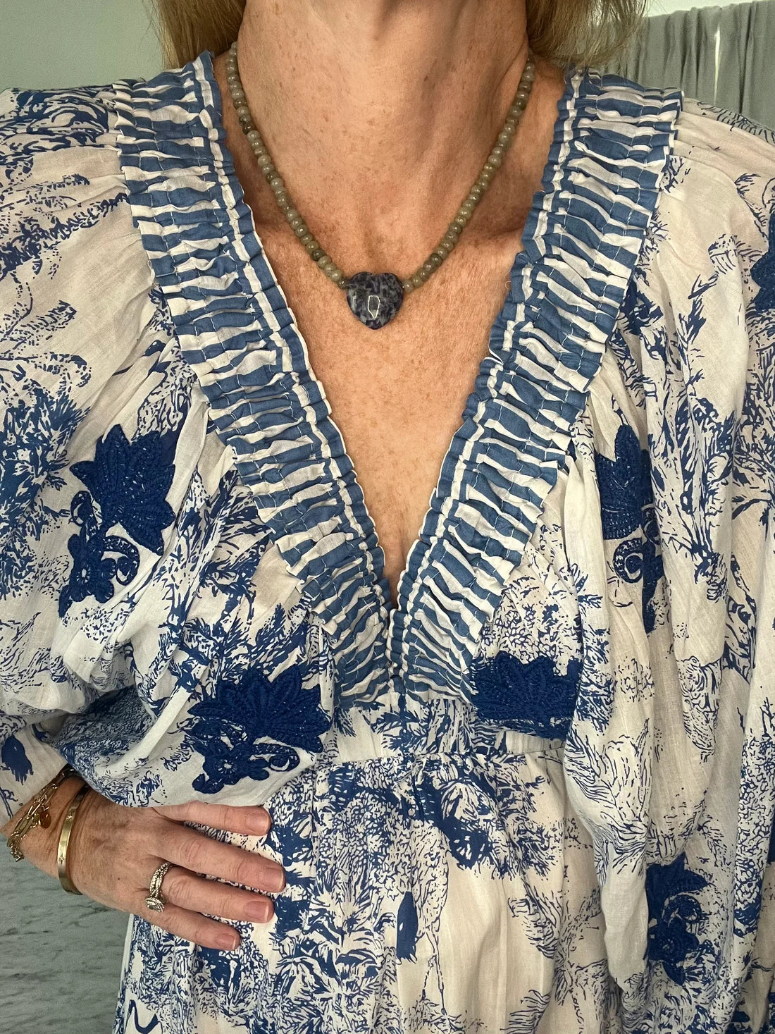 Sag Harbor Beaded Heart Necklace