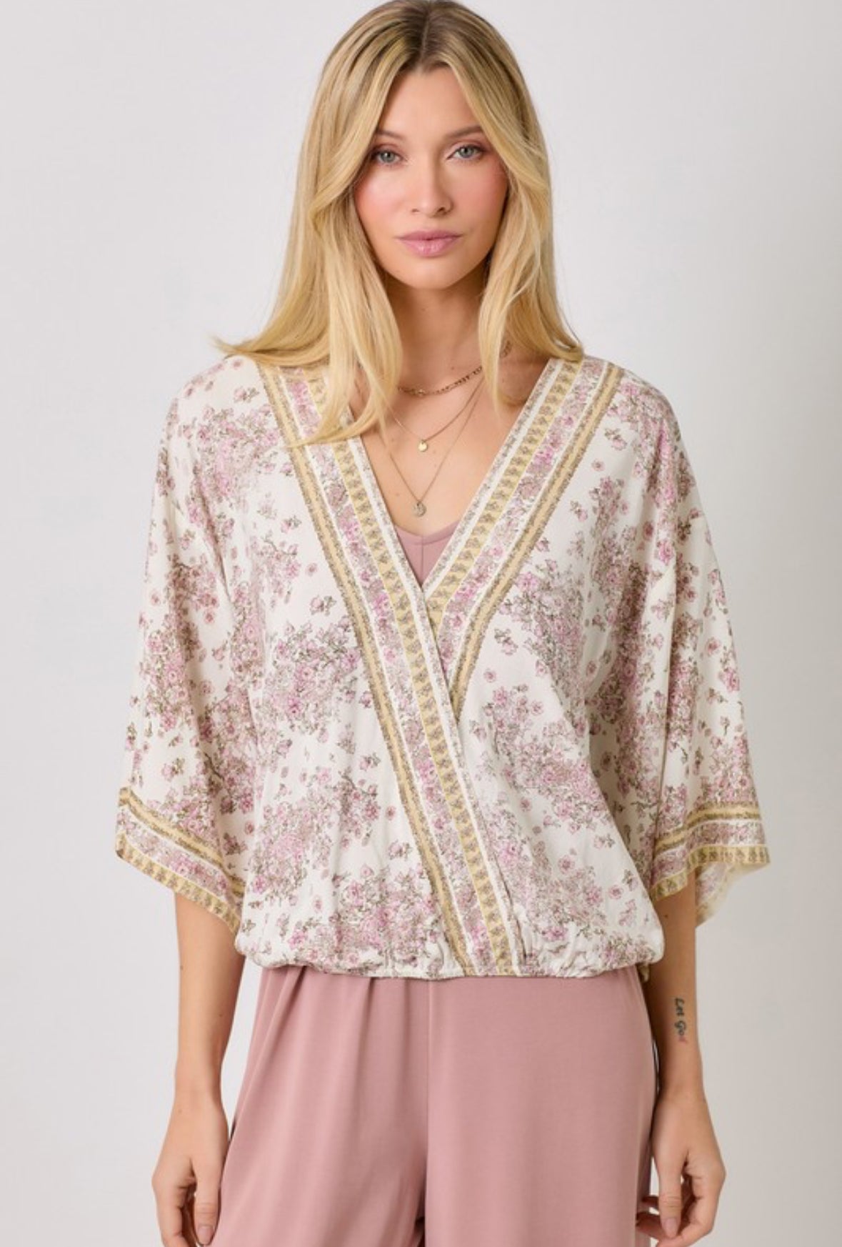 Floral Kimono Blouse