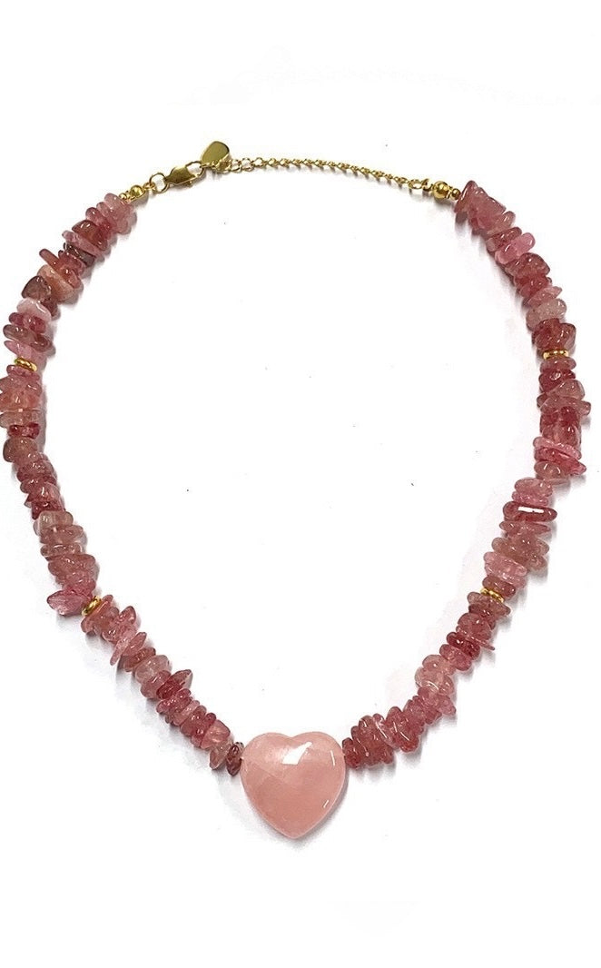 Kismet Beaded Heart Necklace
