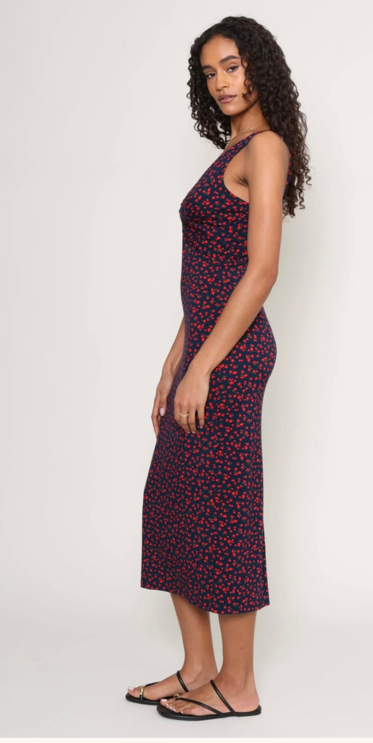 eleve la rosa ditsy midi dress Z SUPPLY ELEVE LA ROSA DITSY MIDI DRESS